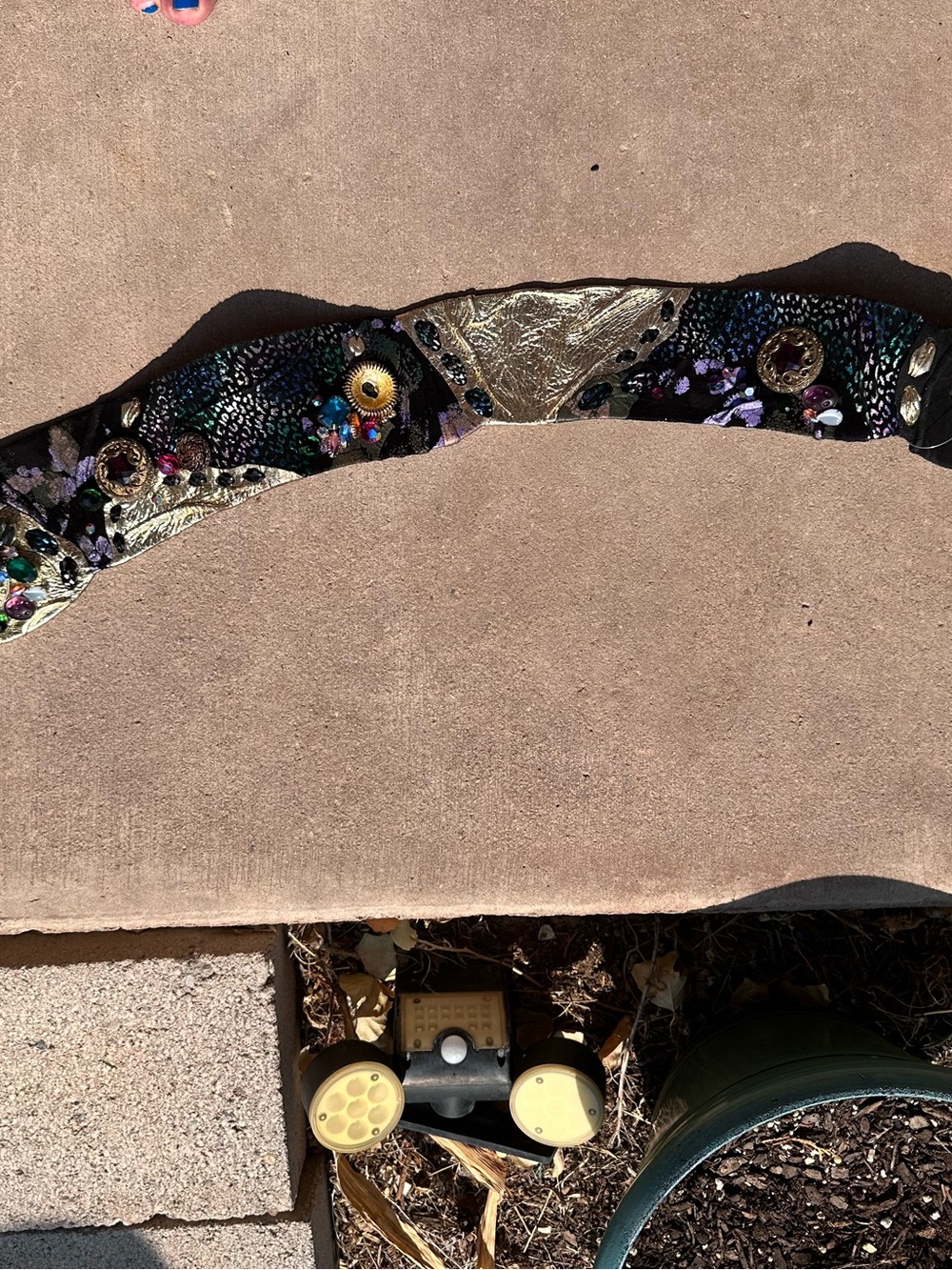 Paula K One of One Vintage Embellished Multicolor Belt - Picture 12 of 16